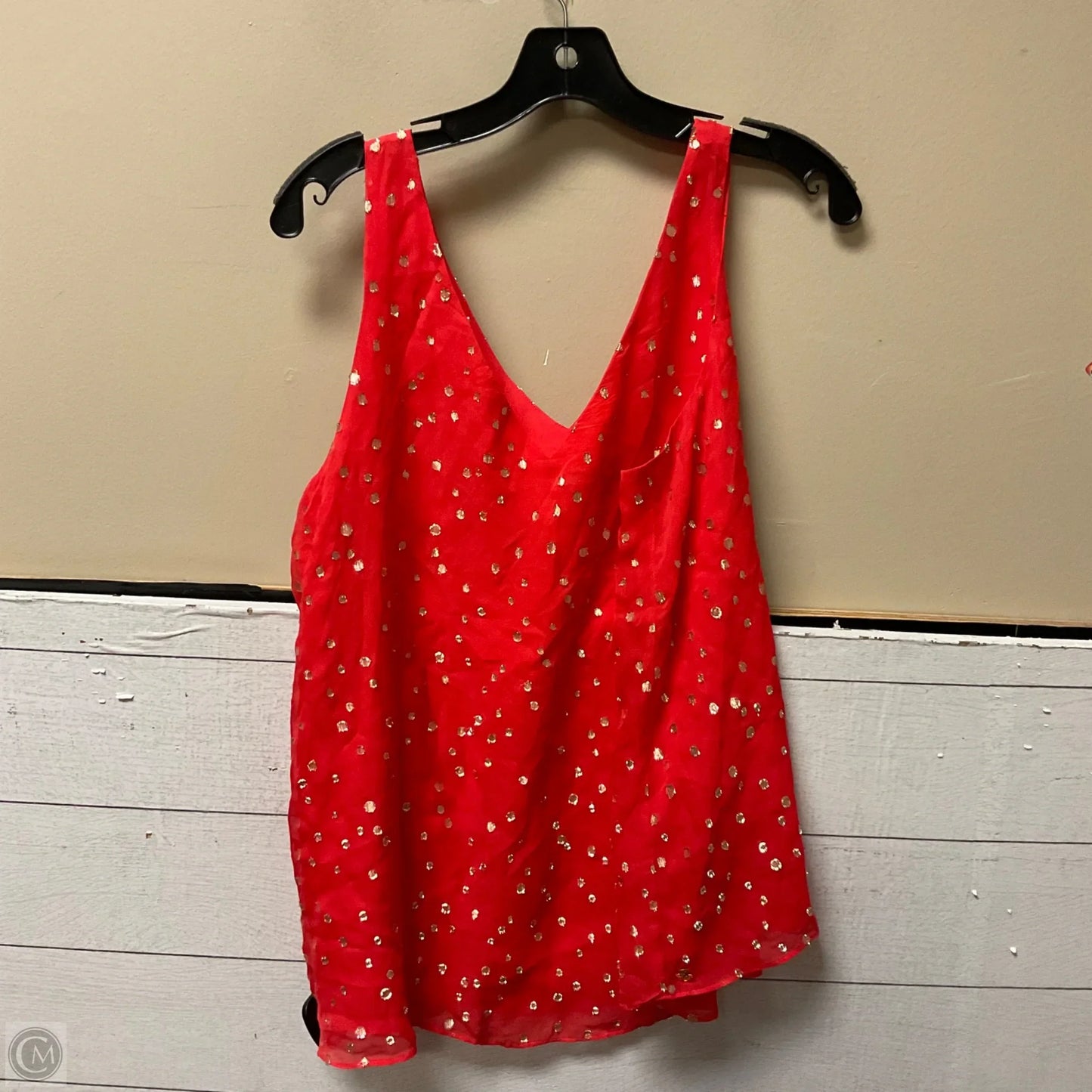Top Sleeveless Designer By Lilly Pulitzer In Red, Size: L