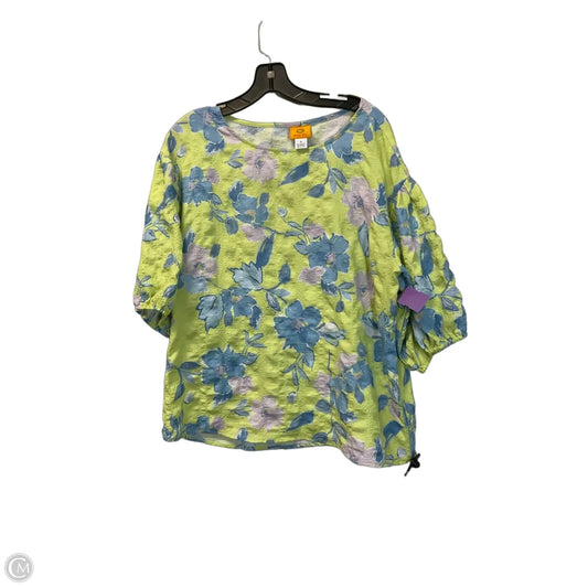 Top Short Sleeve By Ruby Rd In Floral Print, Size: S