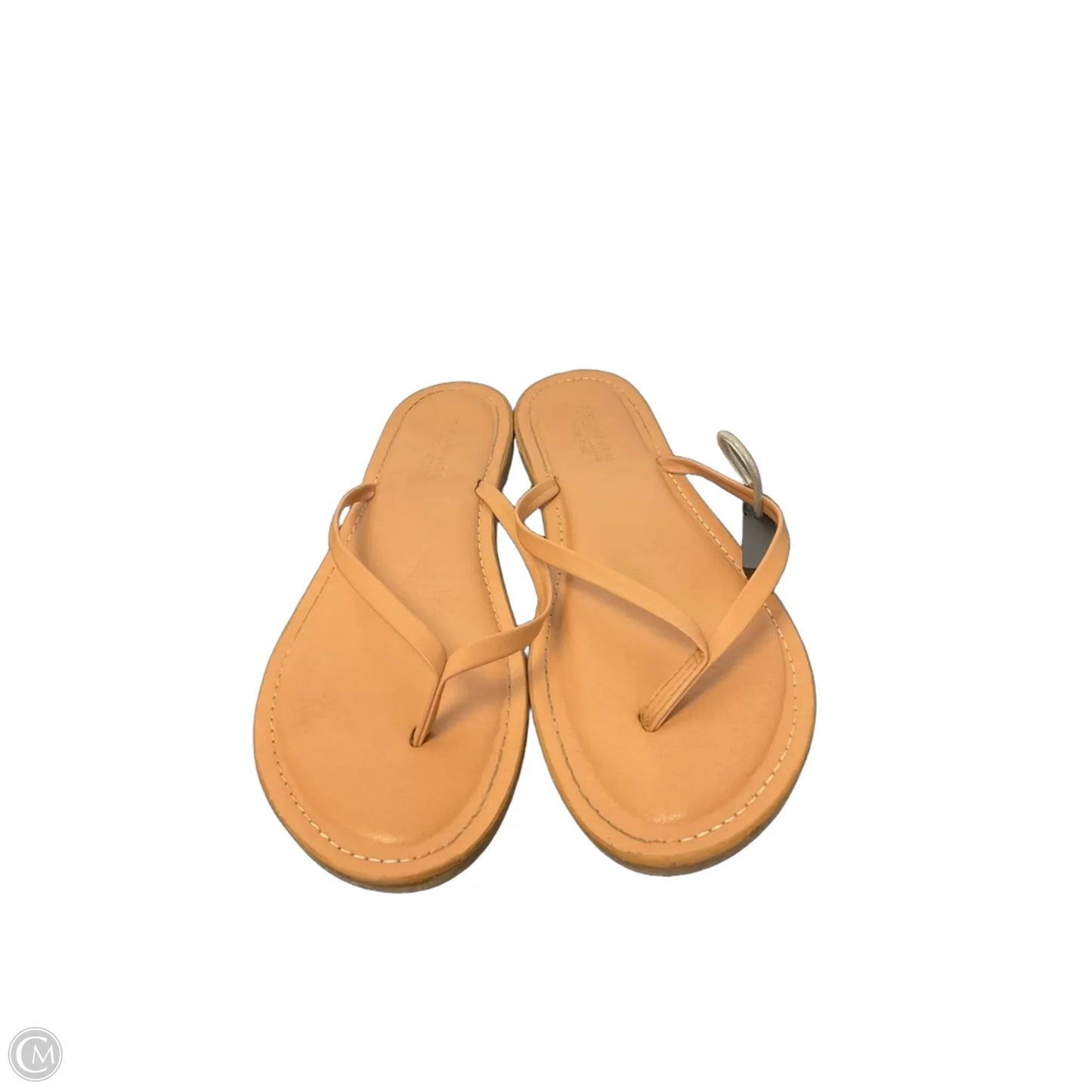 Sandals Flip Flops By Cushionaire In Tan, Size: 8.5