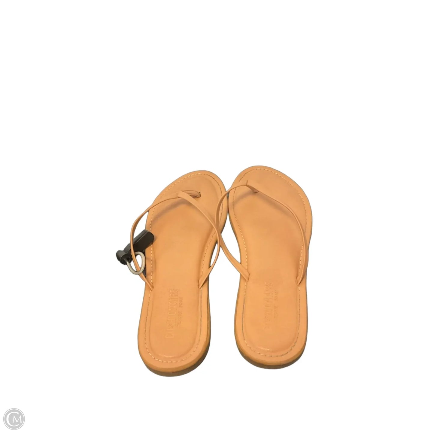 Sandals Flip Flops By Cushionaire In Tan, Size: 8.5