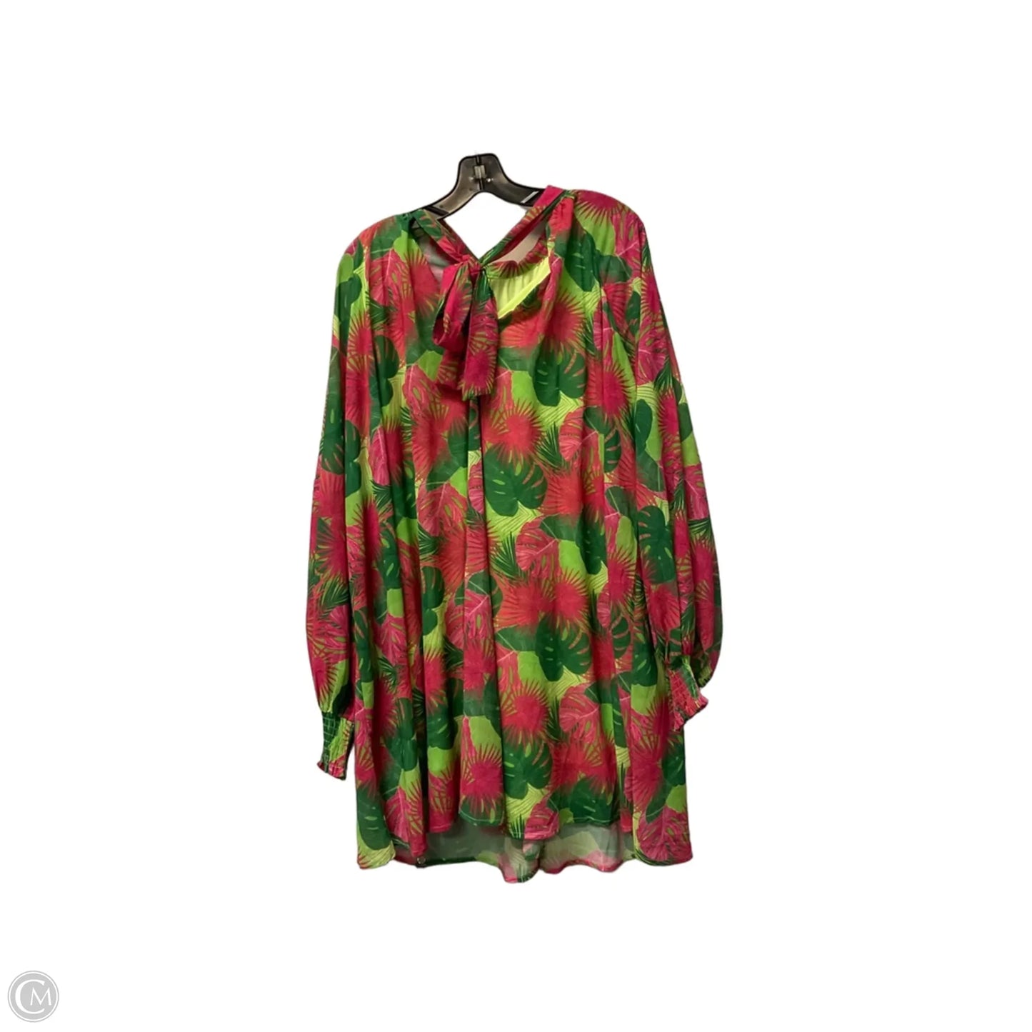 Dress Party Short By Cmc In Green & Pink, Size: M