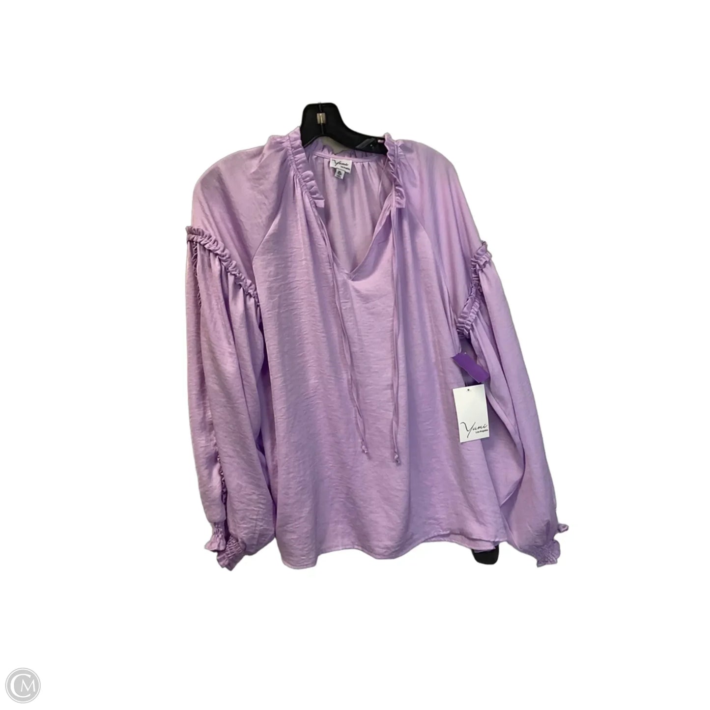 Top 3/4 Sleeve By Cmc In Purple, Size: Xl
