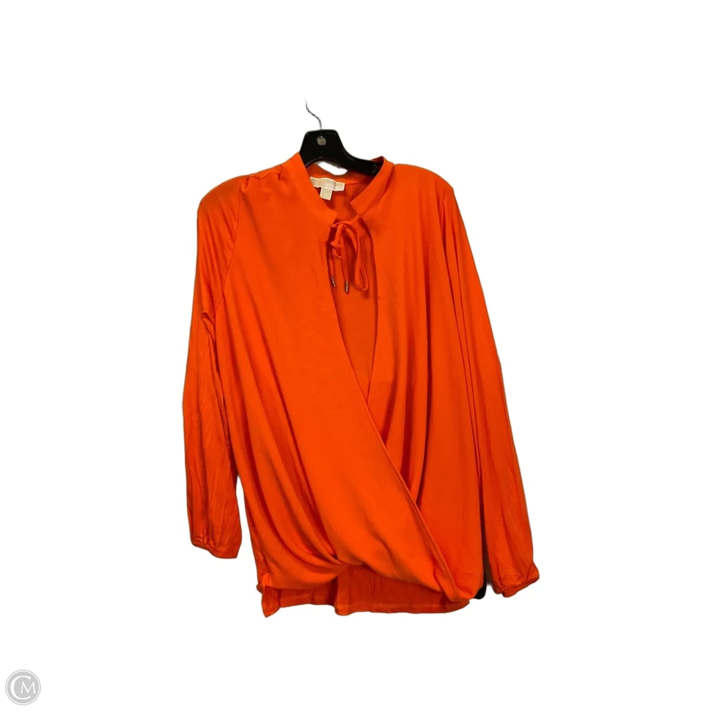 Top Long Sleeve By Michael By Michael Kors In Orange, Size: 1x