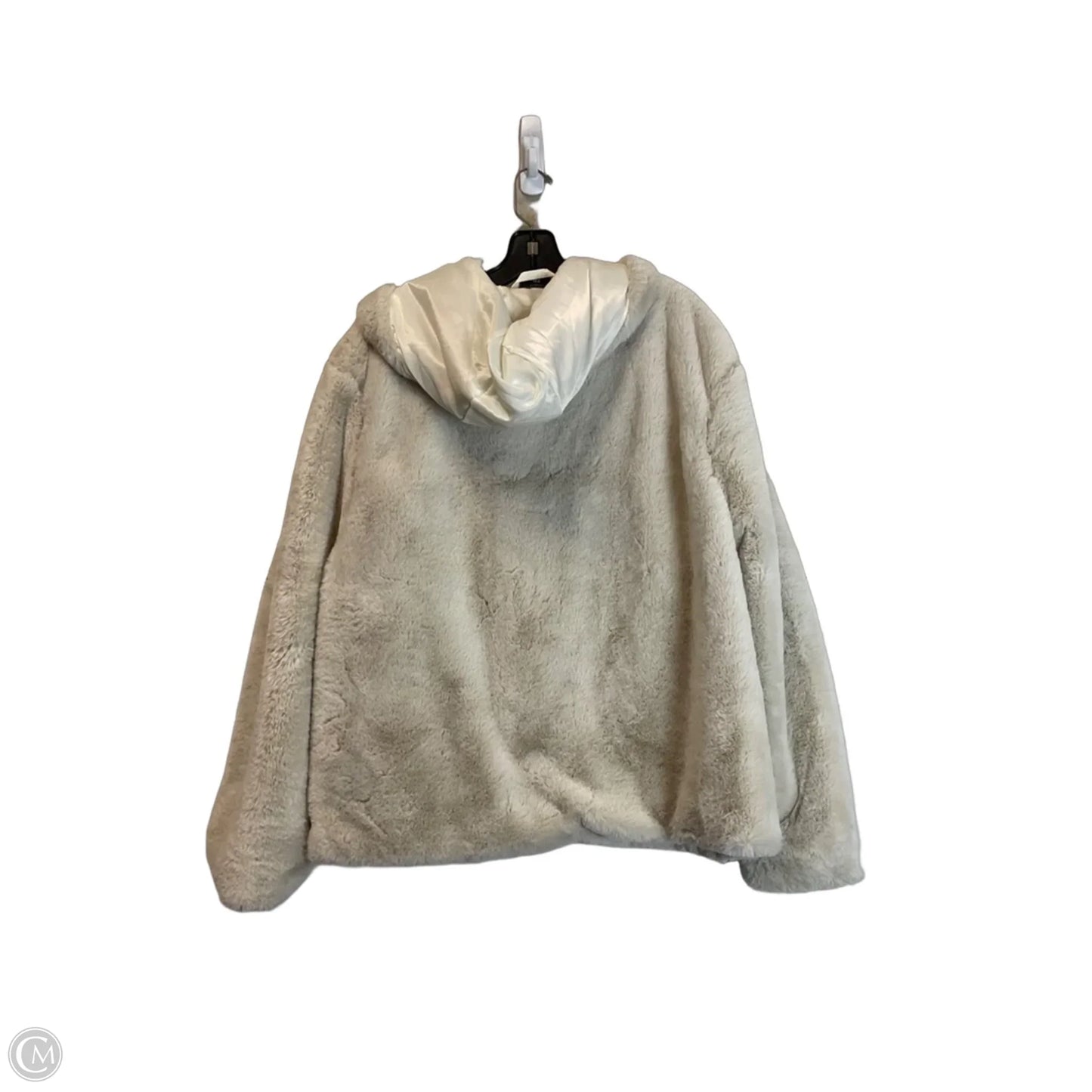 Jacket Faux Fur & Sherpa By Colosseum In White, Size: Xxl