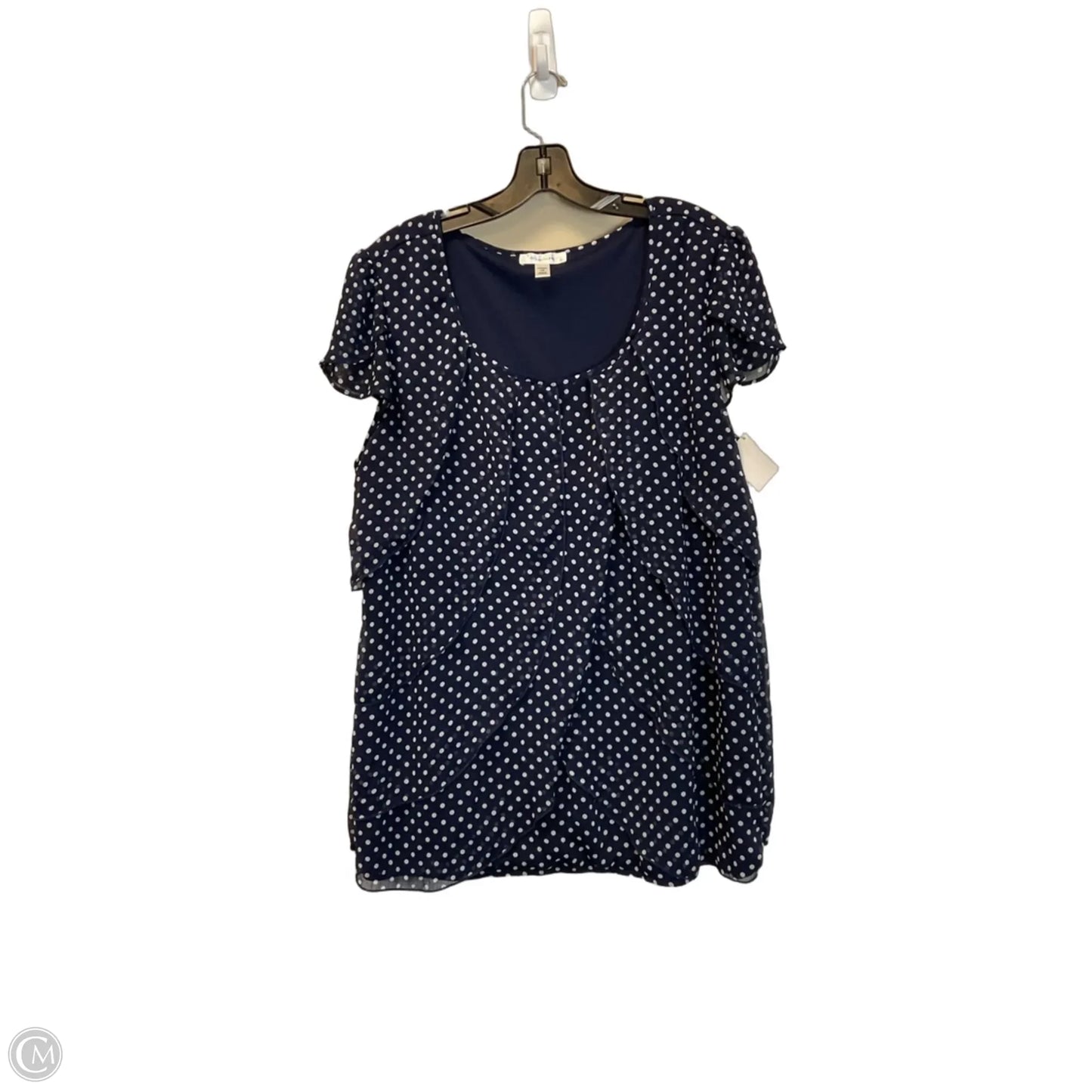 Top Sleeveless By Dressbarn In Blue, Size: 1x