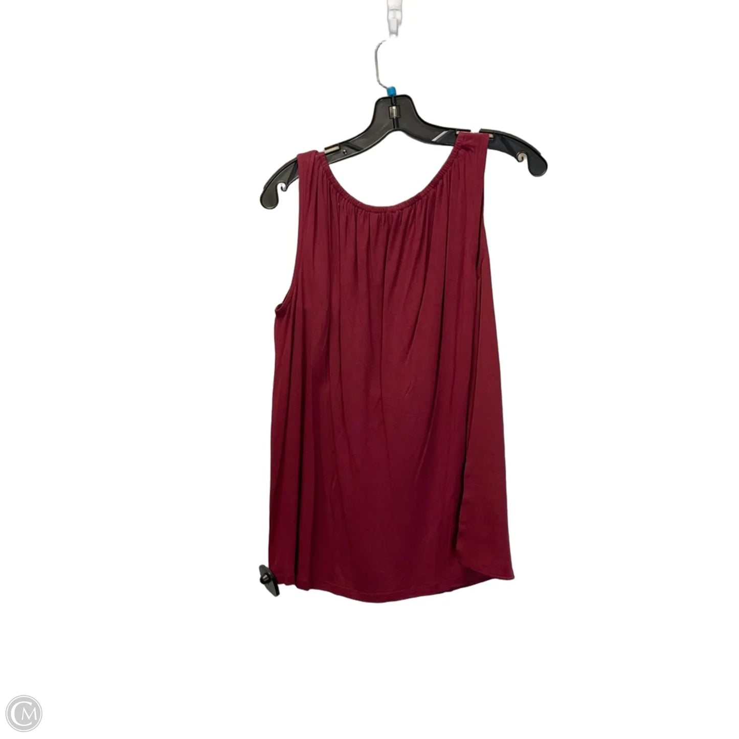 Top Sleeveless By Loft In Red, Size: M