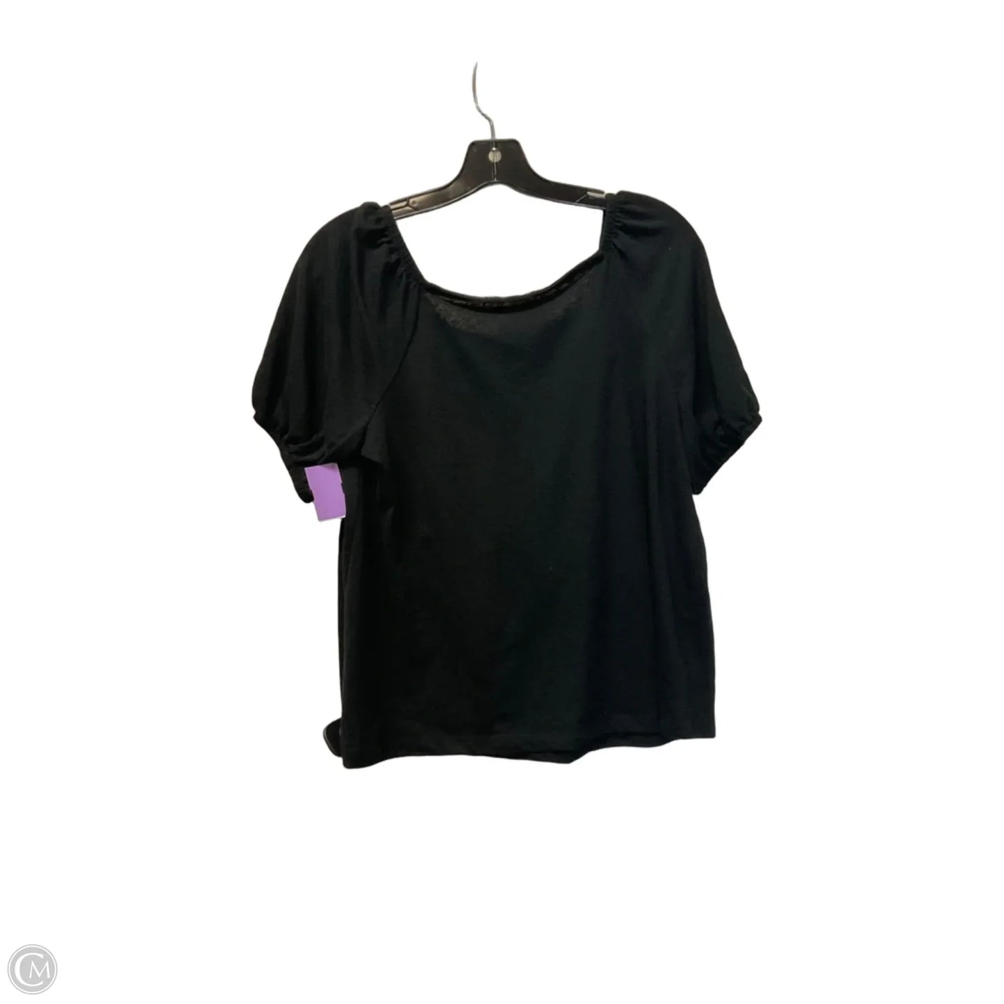 Top Short Sleeve Basic By Loft In Black, Size: M