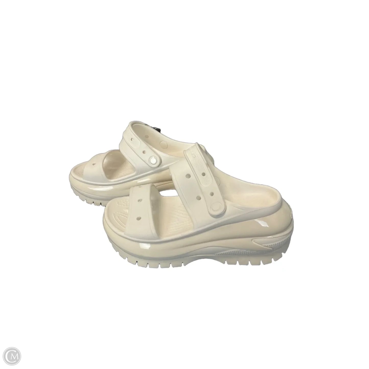 Sandals Sport By Crocs In White, Size: 8