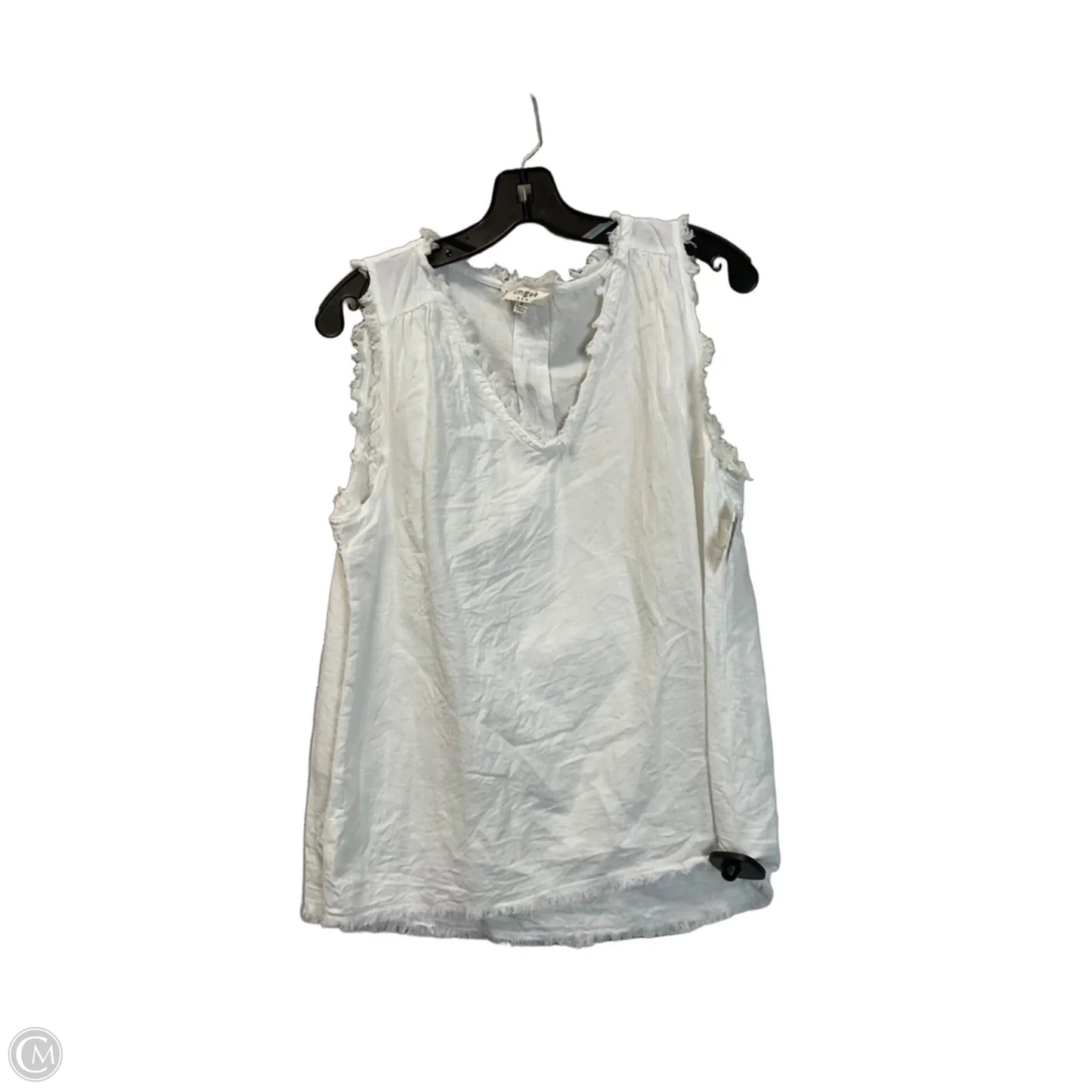 Top Sleeveless Basic By Umgee In White, Size: M