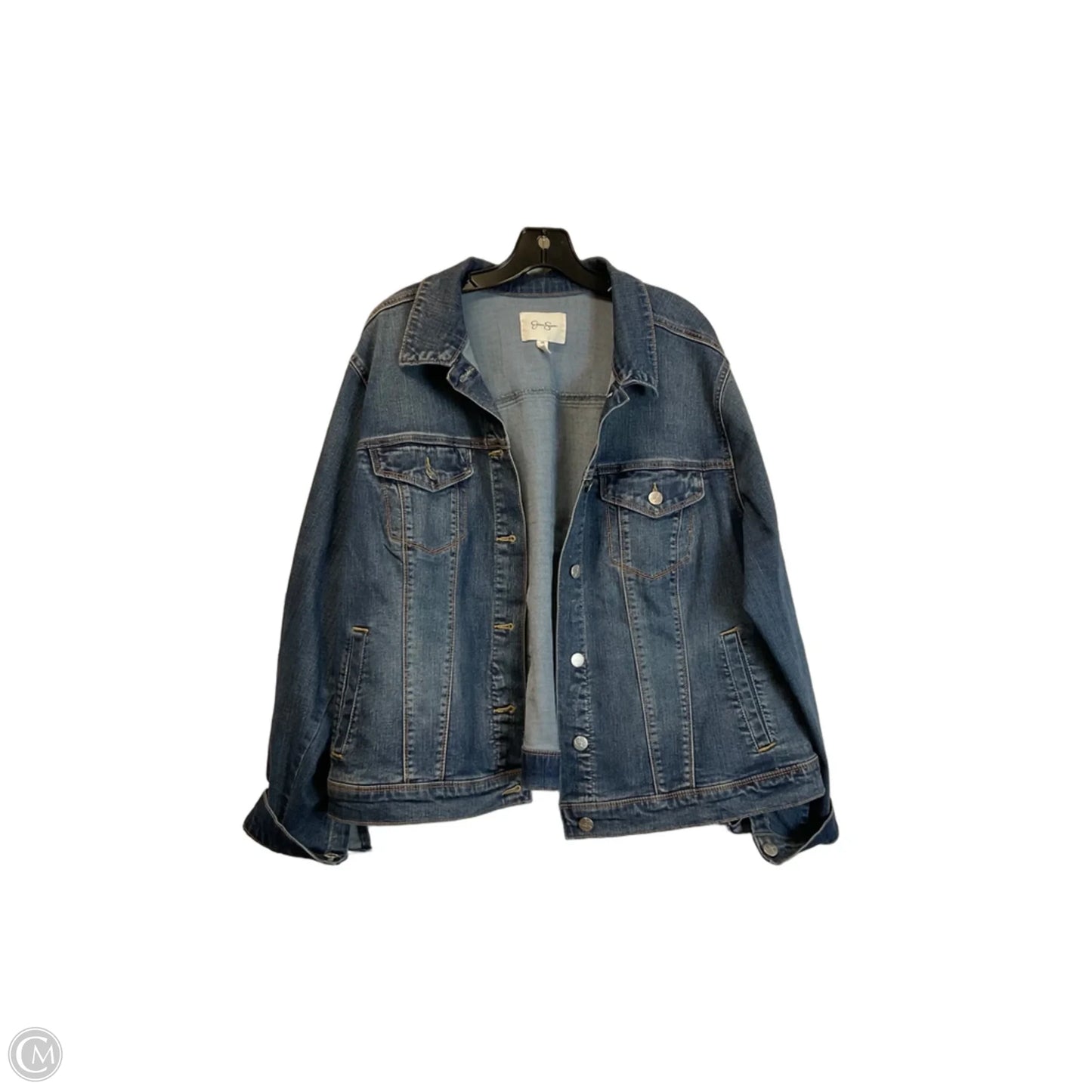 Jacket Denim By Jessica Simpson In Blue Denim, Size: 2x
