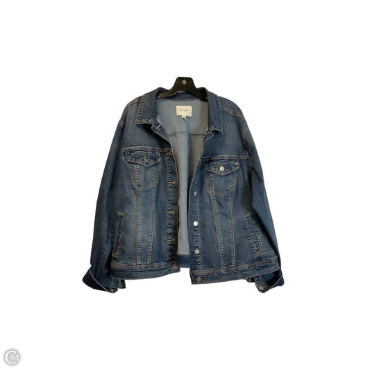 Jacket Denim By Jessica Simpson In Blue Denim, Size: 2x