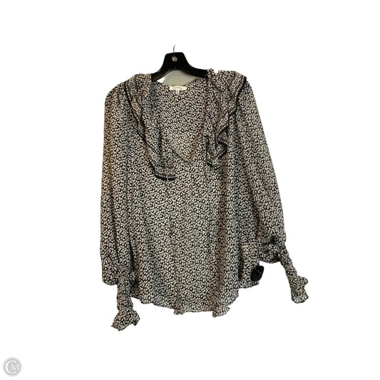 Top Long Sleeve By Max Studio In Black, Size: S