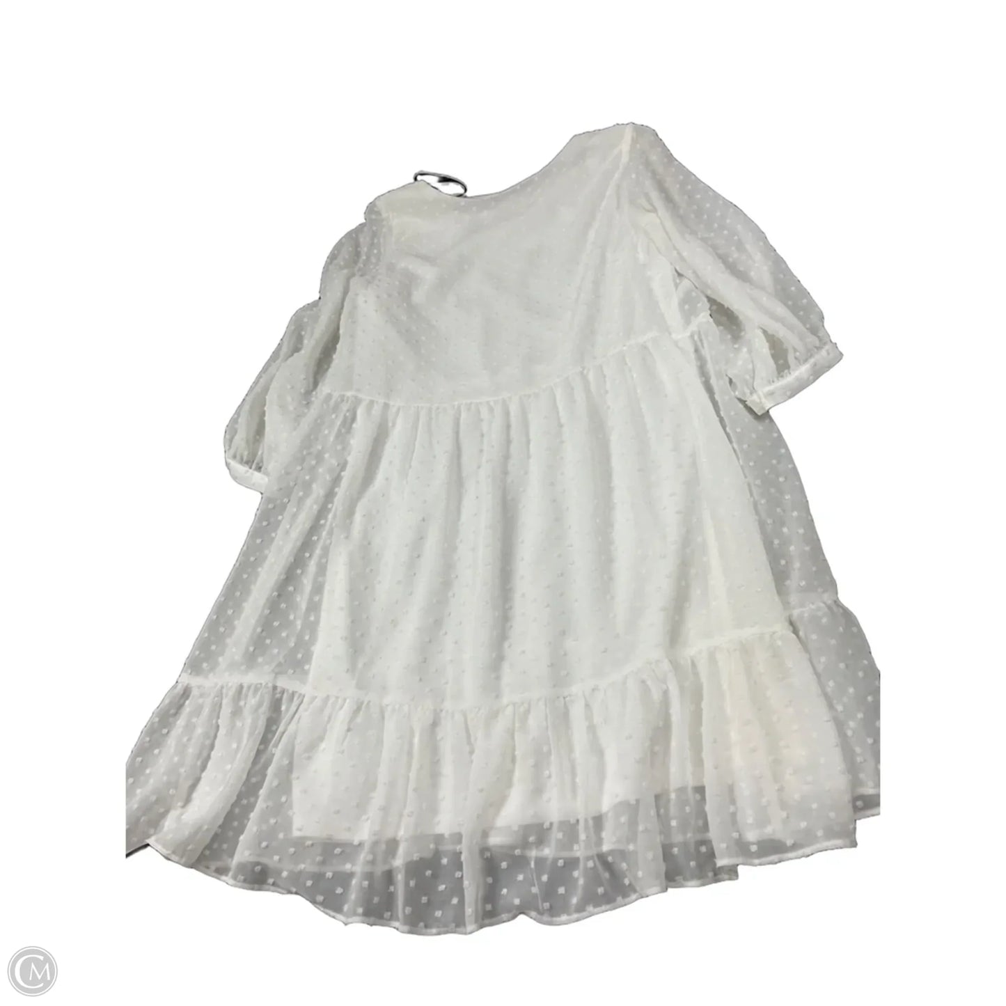 Dress Casual Short By Sandra Darren In White, Size: 6