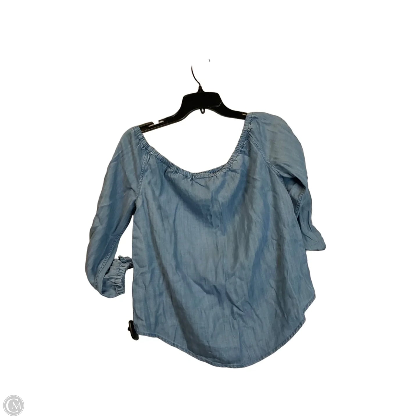 Top Long Sleeve By Vineyard Vines In Blue Denim, Size: S