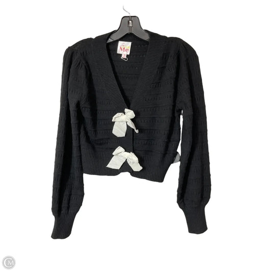 Sweater Cardigan By So Me In Black, Size: M