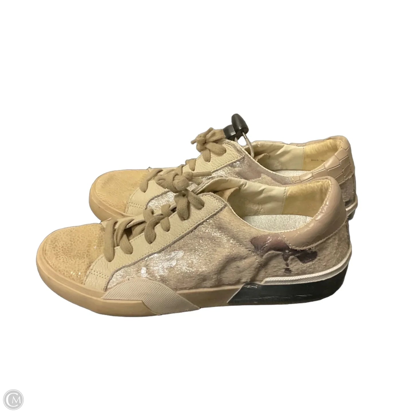Shoes Sneakers By Dolce Vita In Cream & Grey, Size: 8