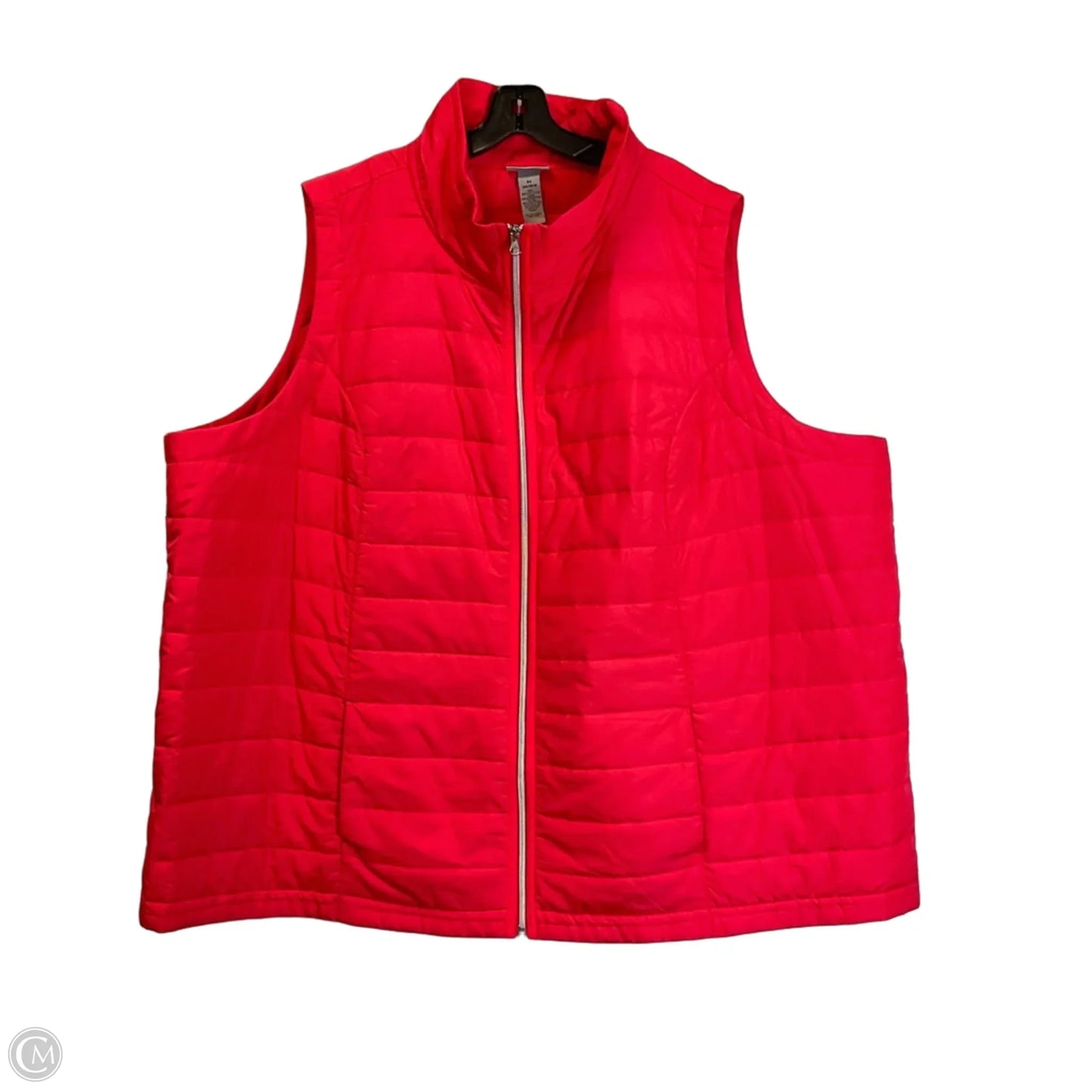 Vest Puffer & Quilted By Catherines In Coral, Size: 5x
