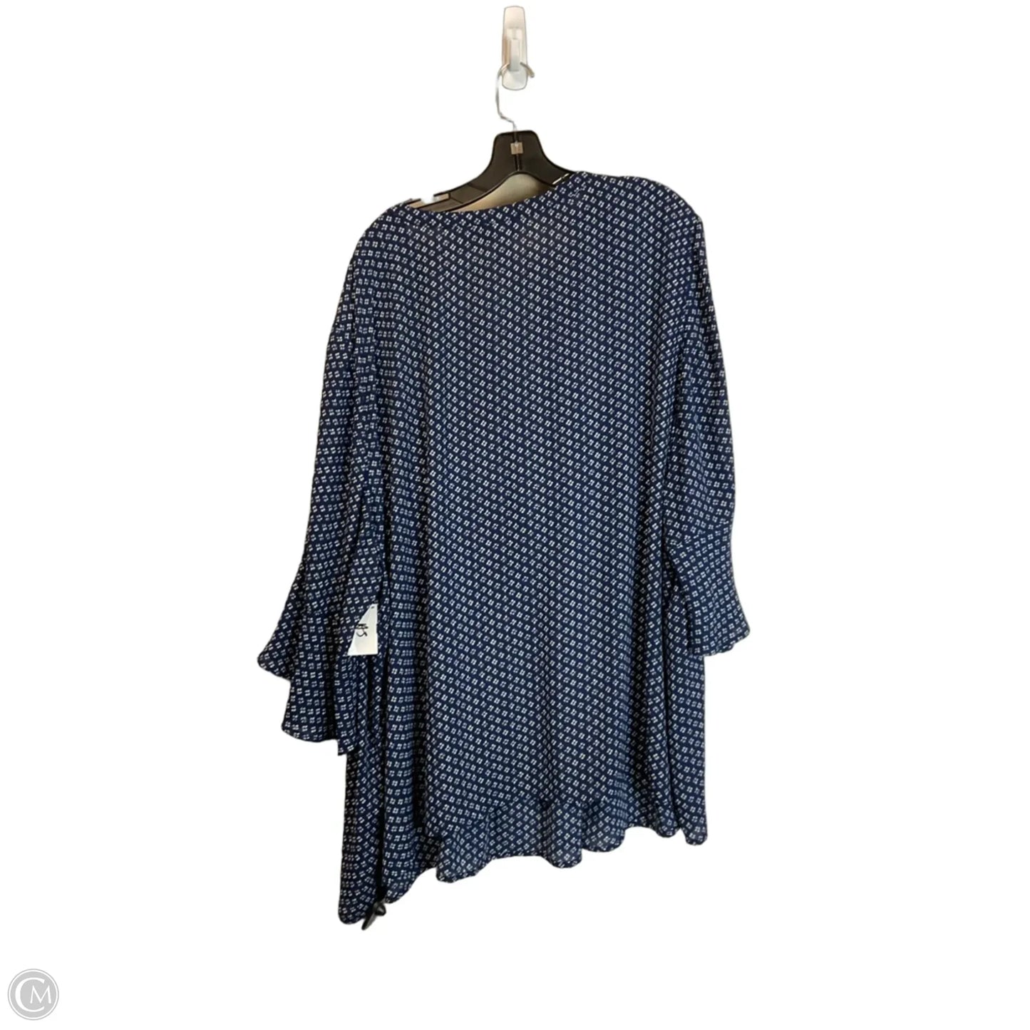 Top Long Sleeve By Catherines In Navy, Size: 4x
