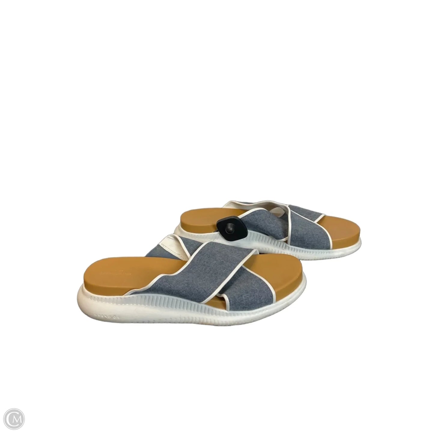 Sandals Heels Platform By Cole-haan In Blue Denim, Size: 11
