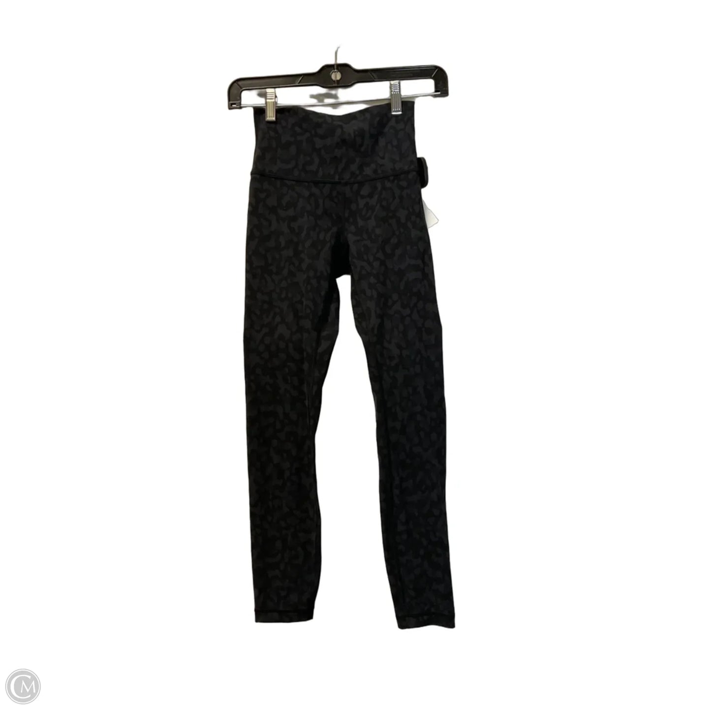 Athletic Leggings By Lululemon In Black & Grey, Size: 2