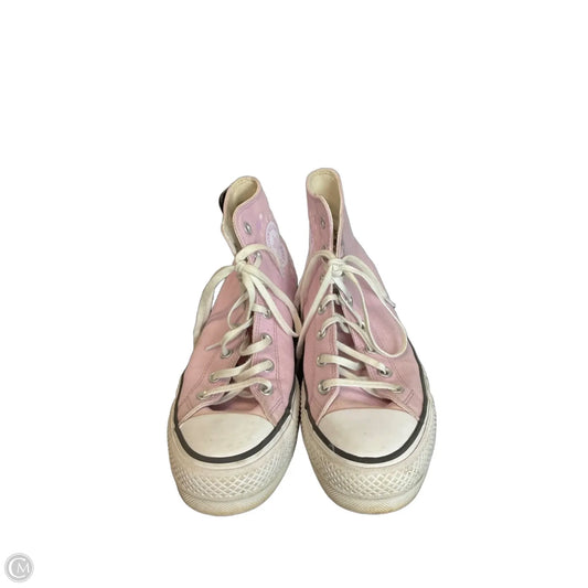 Shoes Sneakers By Converse In Pink & White, Size: 9