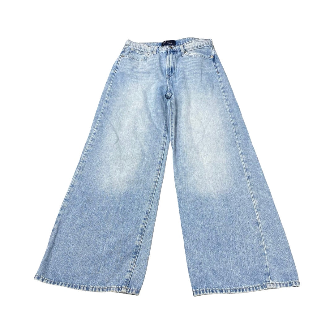 Jeans Wide Leg By Gap In Blue Denim, Size:2