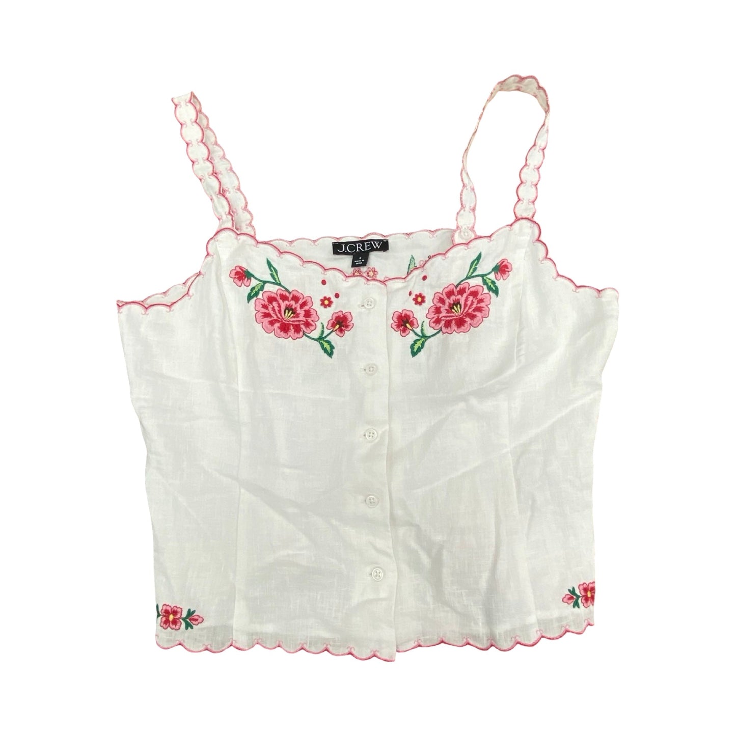 Top Sleeveless By J. Crew In Floral Print, Size:8