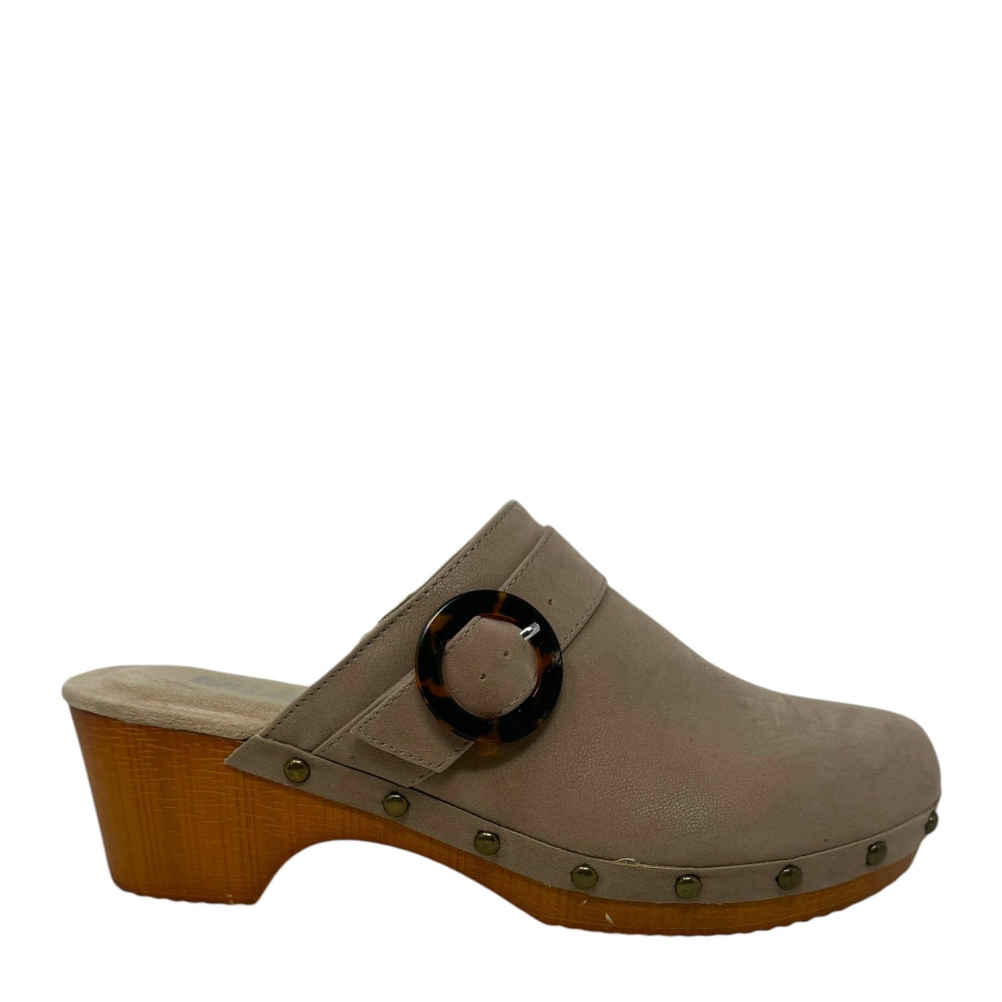 Arturo Low Retro Clogs By Mia In Tan, Size: 8