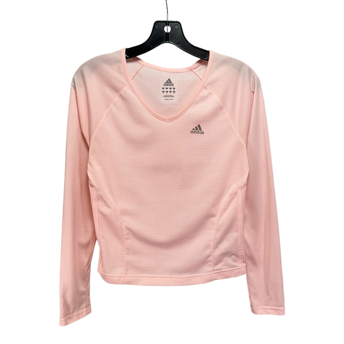 Top Long Sleeve By Adidas In Pink, Size: S