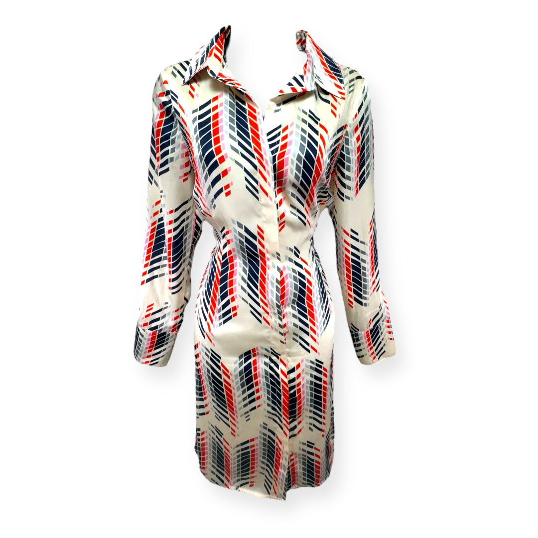Chevron Pattern Dress Designer Julie Brown, Size 6