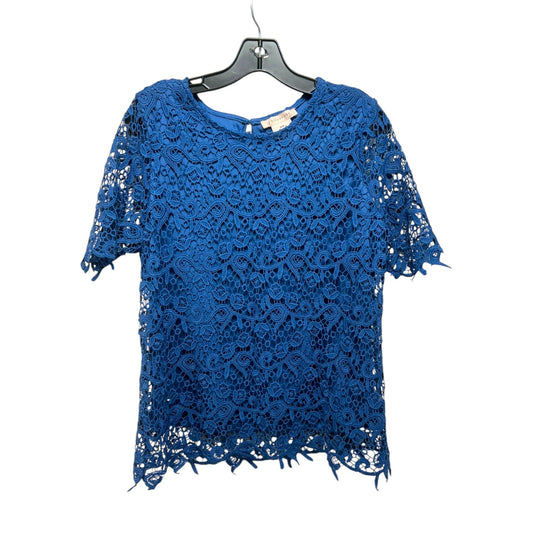 Top Short Sleeve By Philosophy In Blue, Size: M