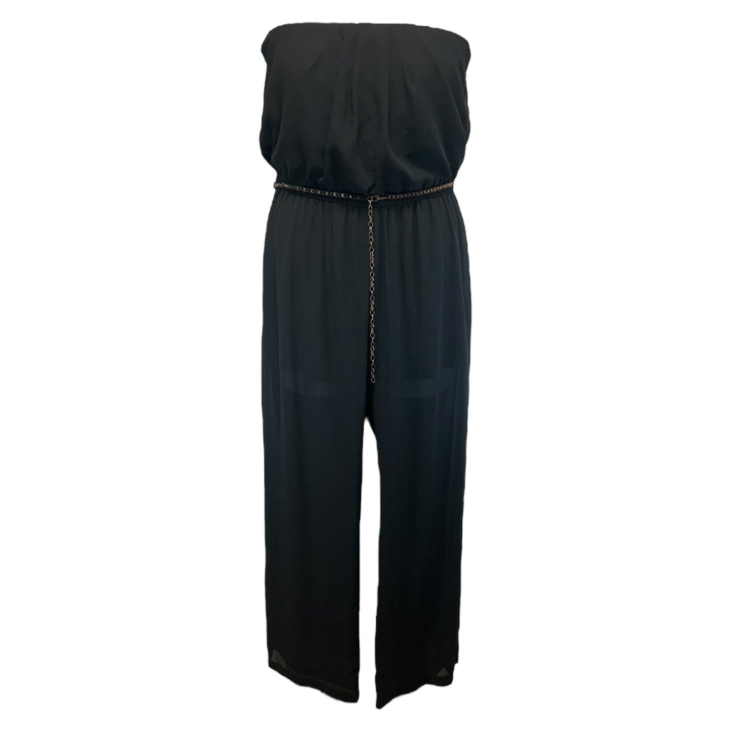 Strapless Jumpsuit By Iris In Black, Size: XL