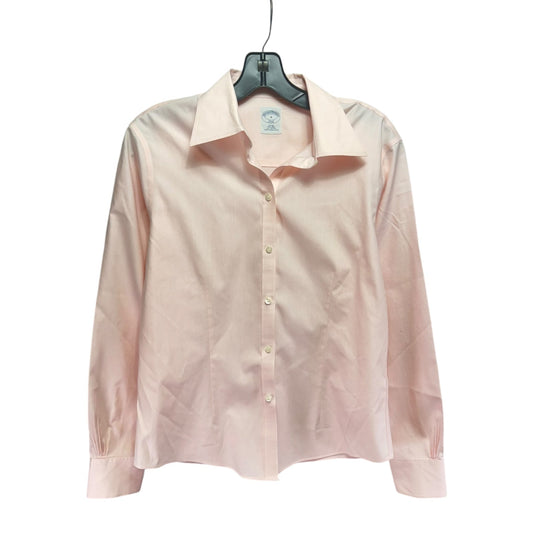 Top Long Sleeve By Brooks Brothers In Pink, Size: 8