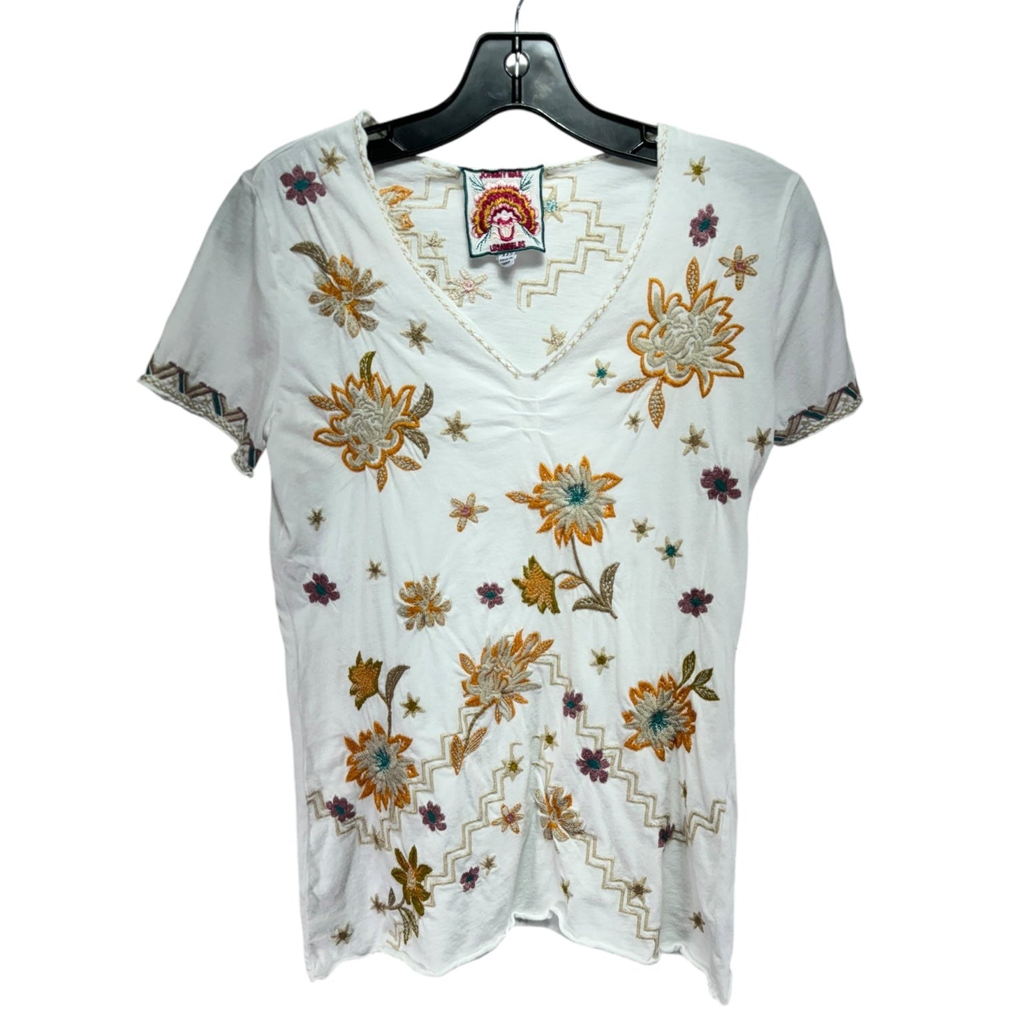 Elia Floral Tee Designer By Johnny Was In Floral Print, Size: XXS