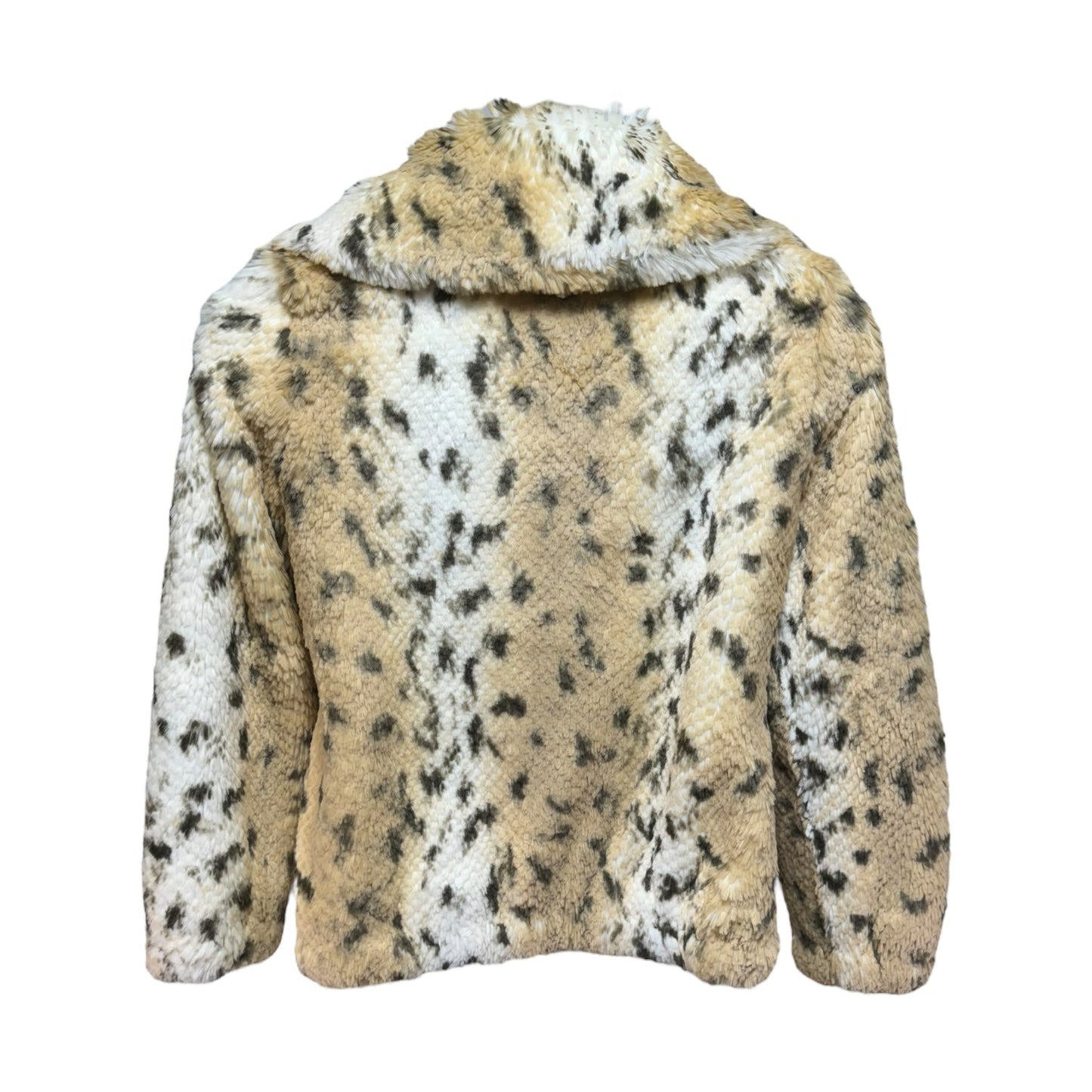 Coat Faux Fur & Sherpa By Michael By Michael Kors In Animal Print, Size: M