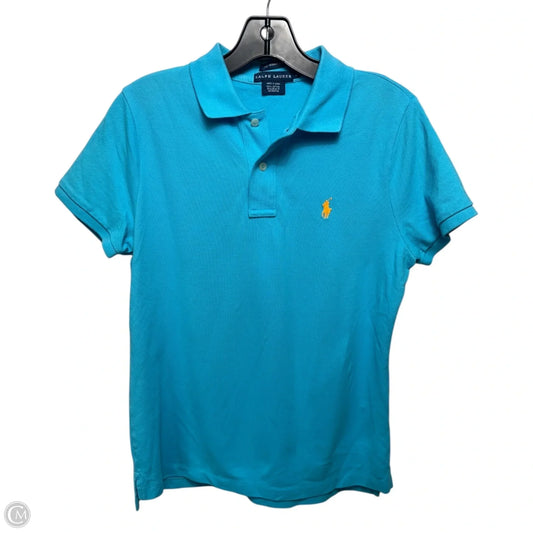 Top Short Sleeve By Ralph Lauren In Leopard Print, Size: L