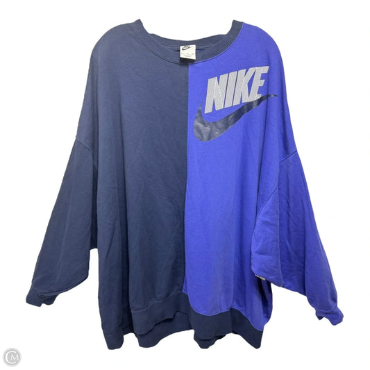 Athletic Sweatshirt Crewneck By Nike Apparel In Purple, Size: Xxl