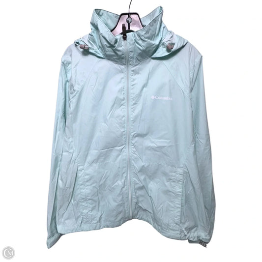Jacket Windbreaker By Columbia In Blue, Size: XL