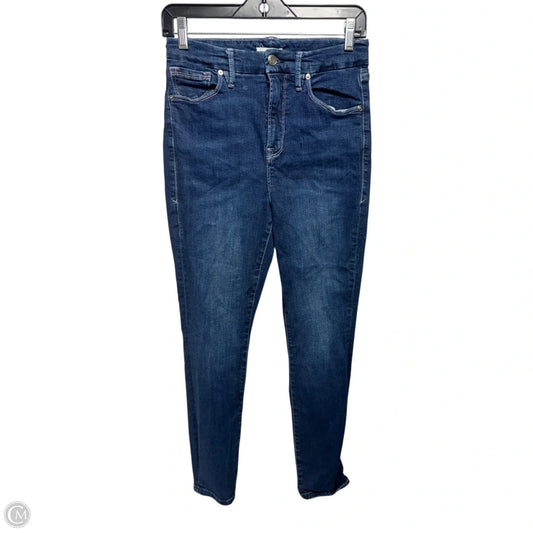 Jeans Skinny By Good American In Blue Denim, Size: 8