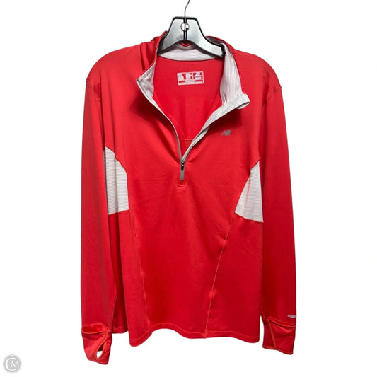Athletic Sweatshirt Collar By New Balance In Orange, Size: Xxl