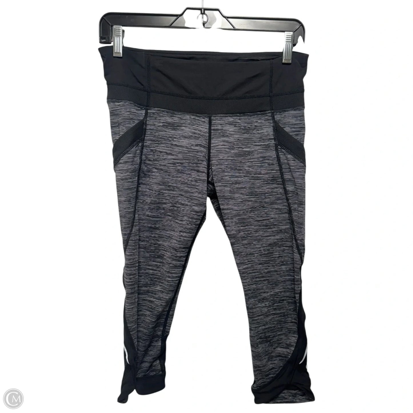 Run: Chase Me Crop Leggings By Lululemon In Wee Are From Space Black Combo / Black, Size: 8
