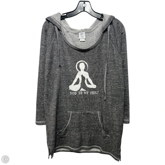 Dog Is My Zen Sweatshirt Hoodie By Dog Is Good In Grey, Size: Xl