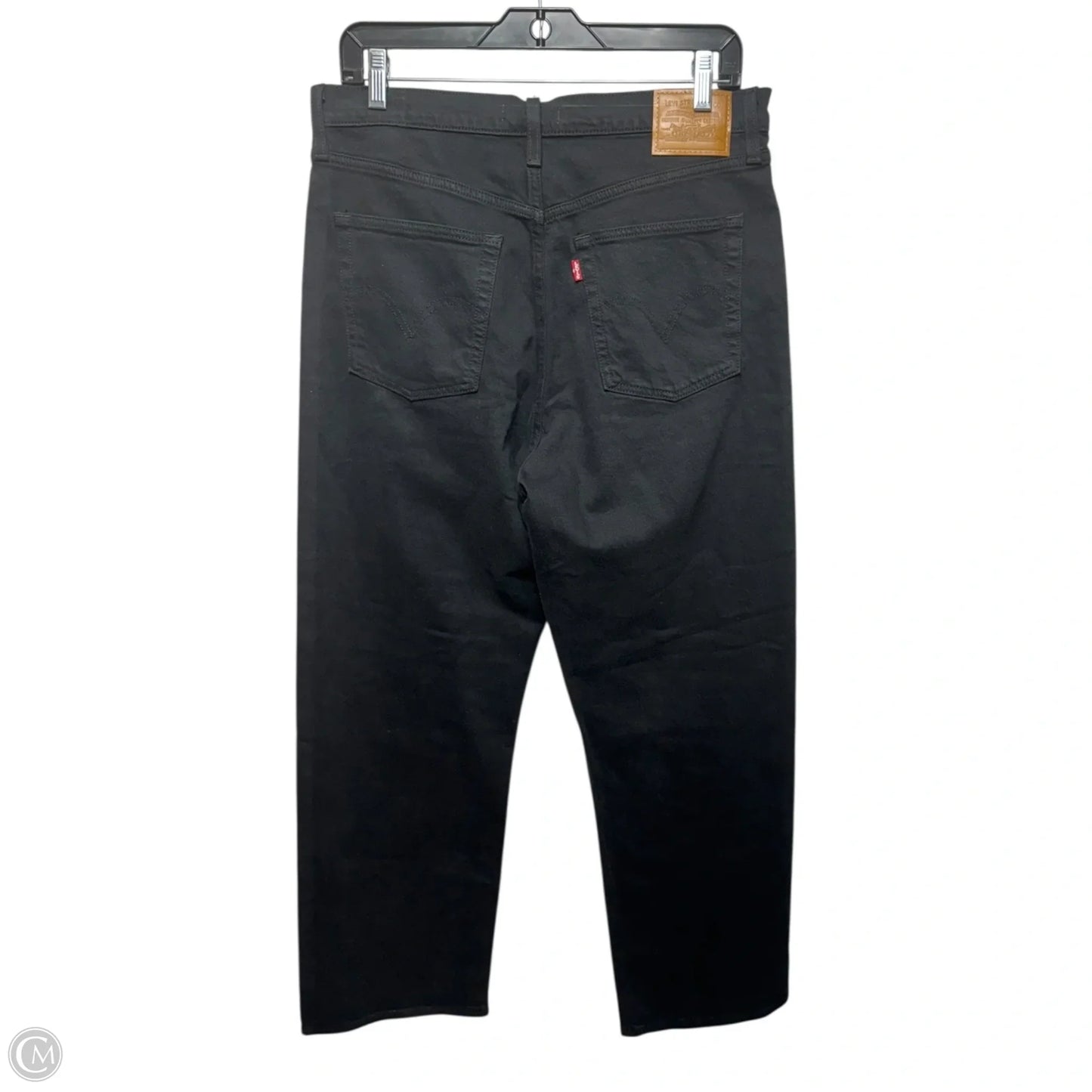 Ribcage Straight Ankle Jeans By Levis In Black, Size: 12