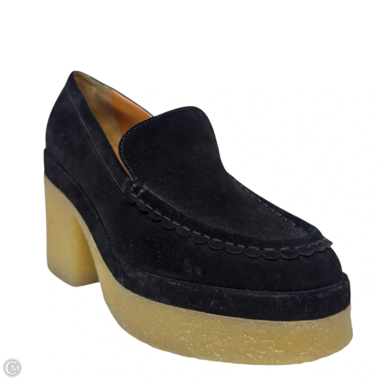 Lina Platform Loafer By Marc Fisher In Black Suede, Size: 9