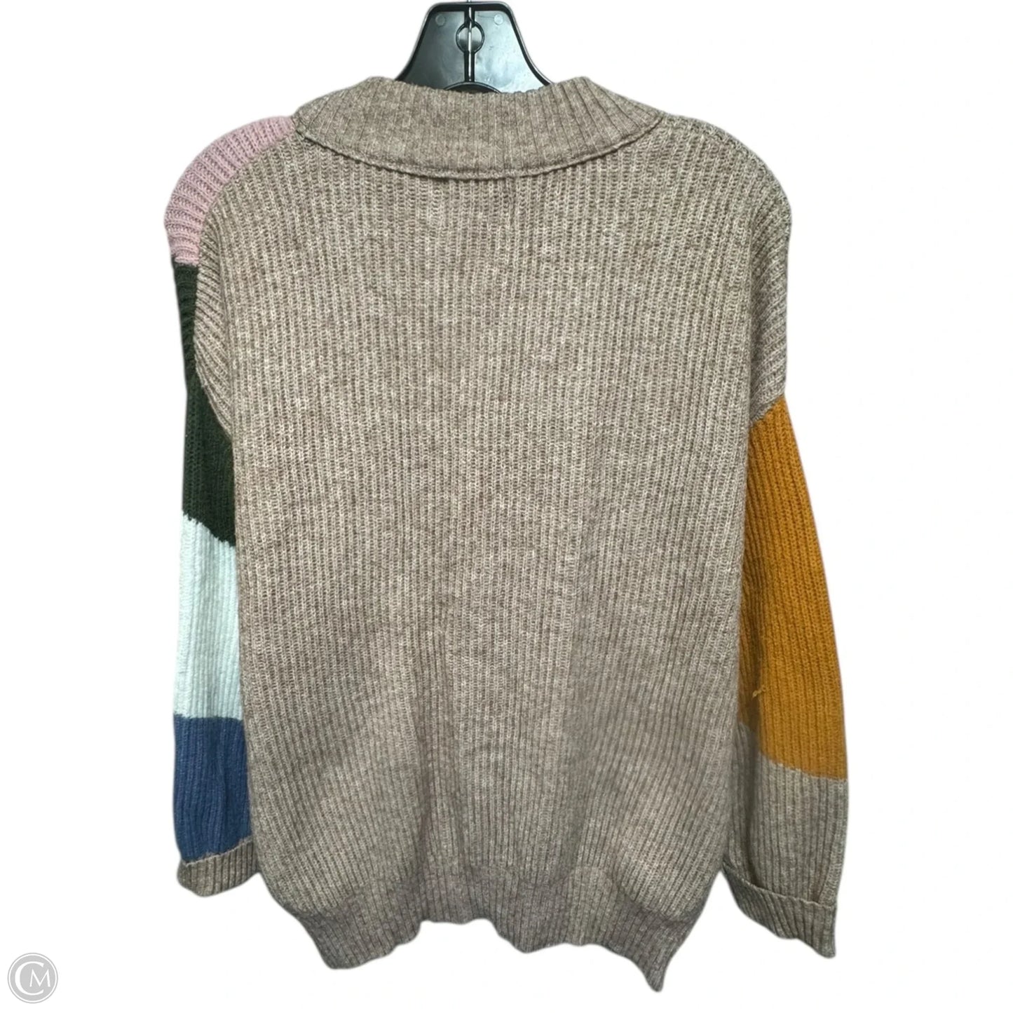 Sweater Cardigan By Lush In Multi-colored, Size: S