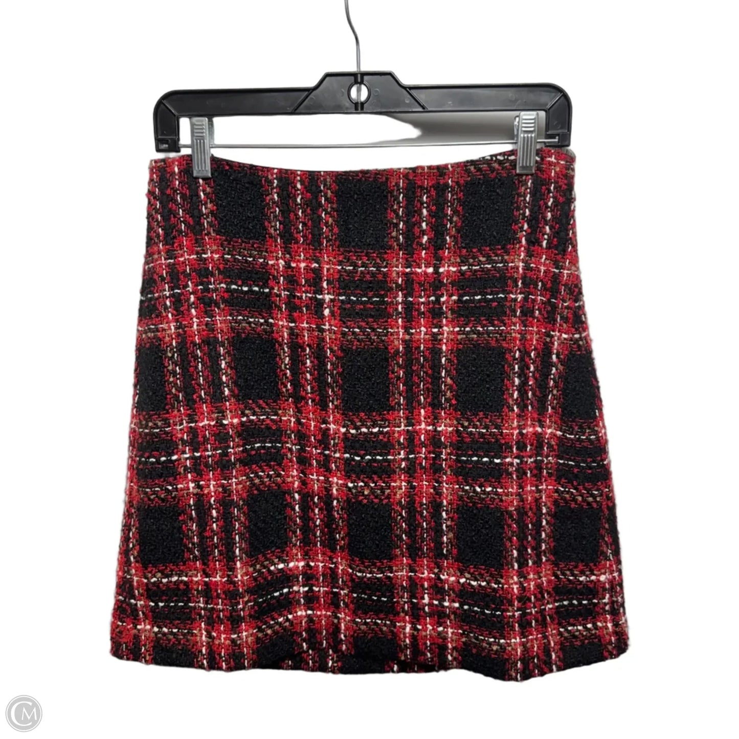 Skirt Mini & Short By Loft In Plaid Pattern, Size: 0