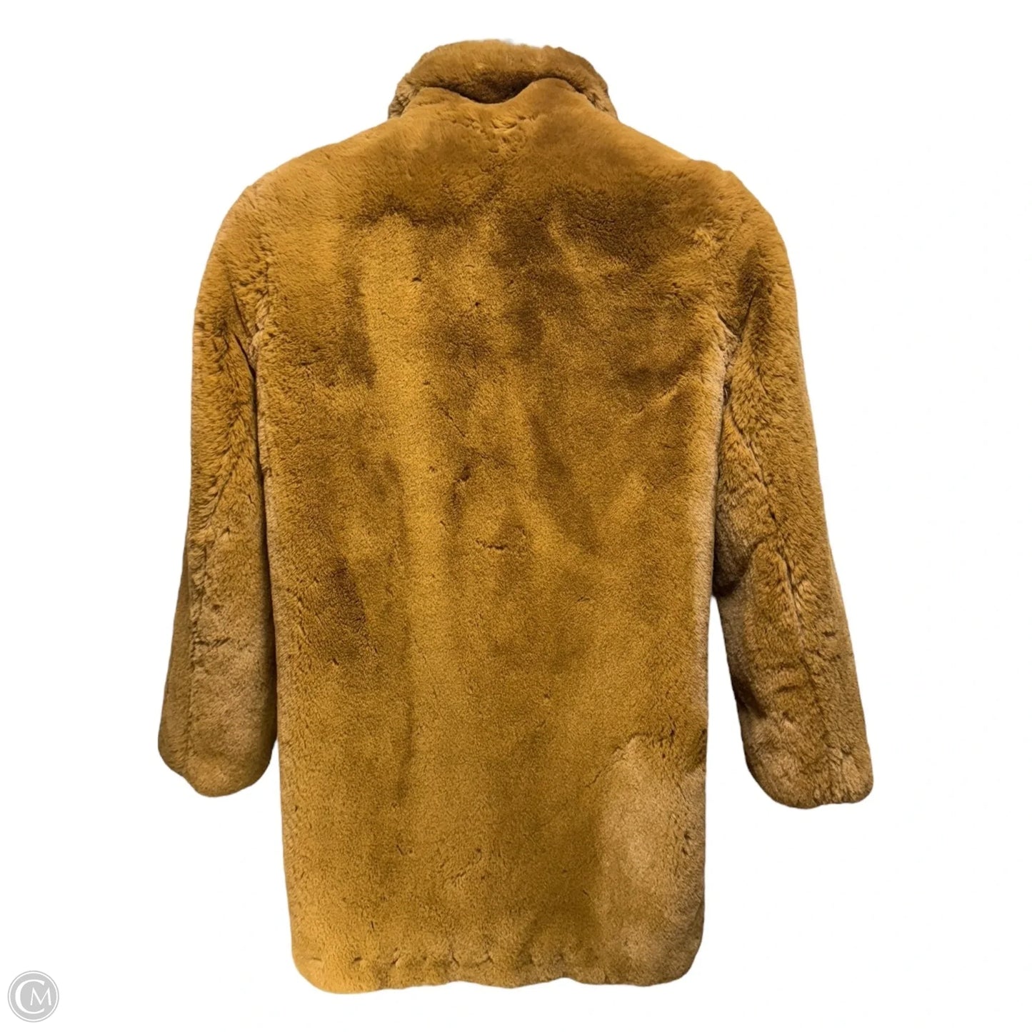 Coat Faux Fur & Sherpa By Apparis In Tan, Size: M