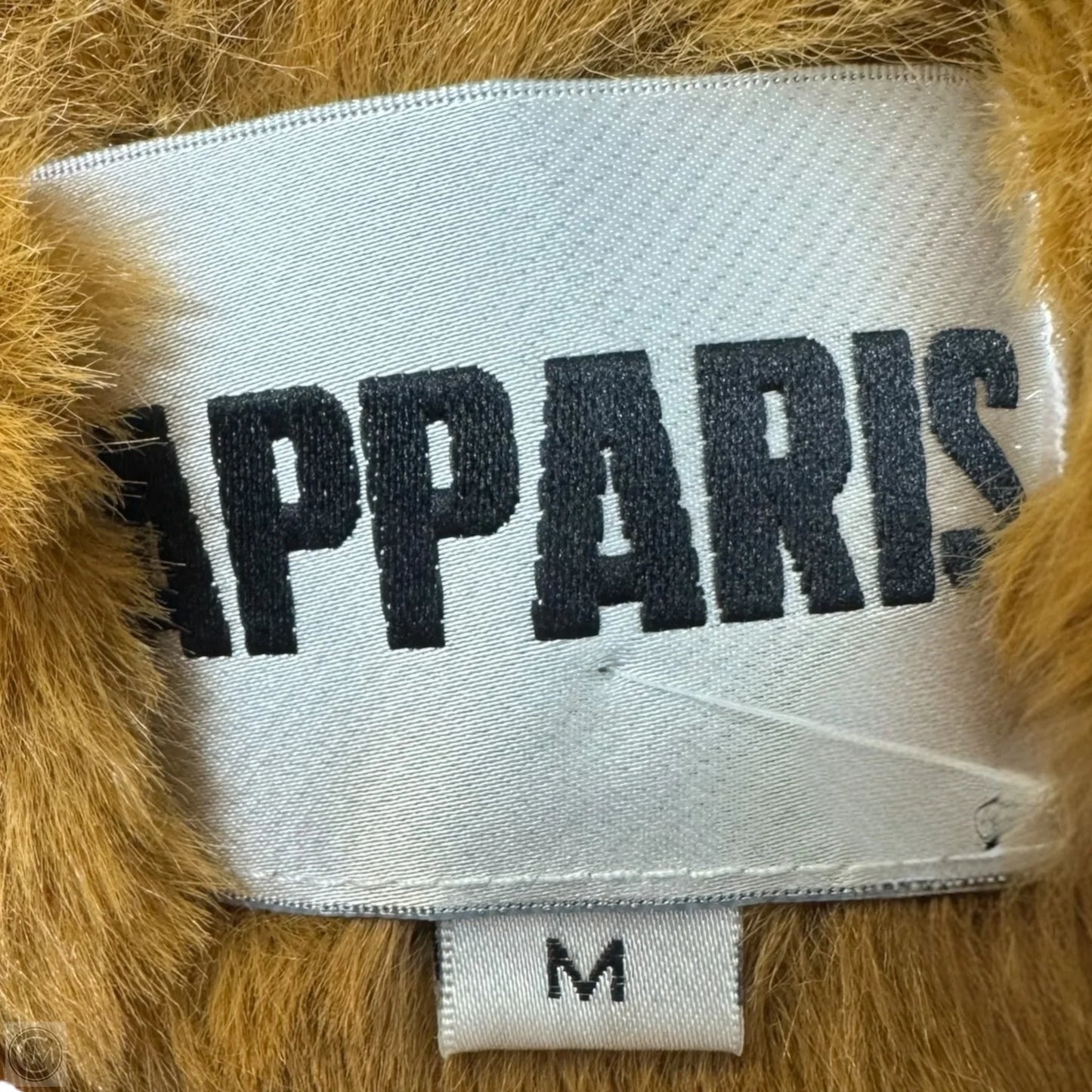Coat Faux Fur & Sherpa By Apparis In Tan, Size: M