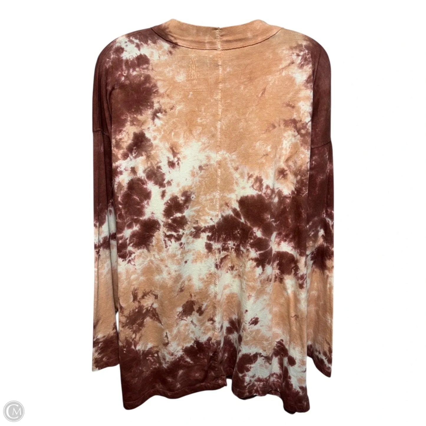 Top Long Sleeve By We The Free In Tie Dye Print, Size: M