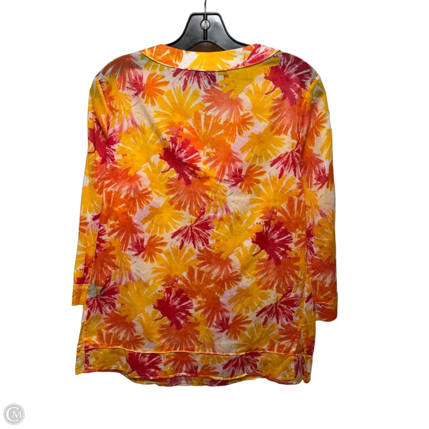 Top Long Sleeve Designer By Lafayette 148 In Floral Print, Size: 2